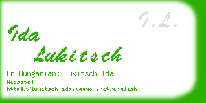ida lukitsch business card